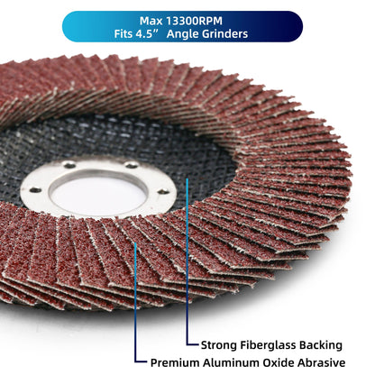 LotFancy Flap Discs for Angle Grinder