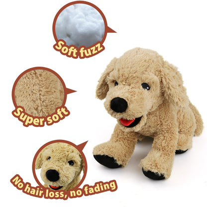 LotFancy Dog Stuffed Animals, 12" Golden Retriever Plush Toys, Puppy for Kids, Pets, Girls
