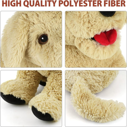 LotFancy Dog Stuffed Animals, 12" Golden Retriever Plush Toys, Puppy for Kids, Pets, Girls
