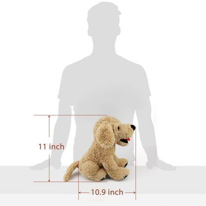 LotFancy Dog Stuffed Animals, 12" Golden Retriever Plush Toys, Puppy for Kids, Pets, Girls