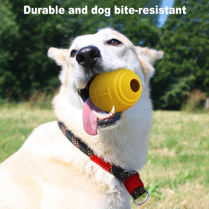 Prime Pets Dog Toys, Dog Chew Ring Toy and Interactive Food Dispensing Dog Treat Ball, Orange,Yellow