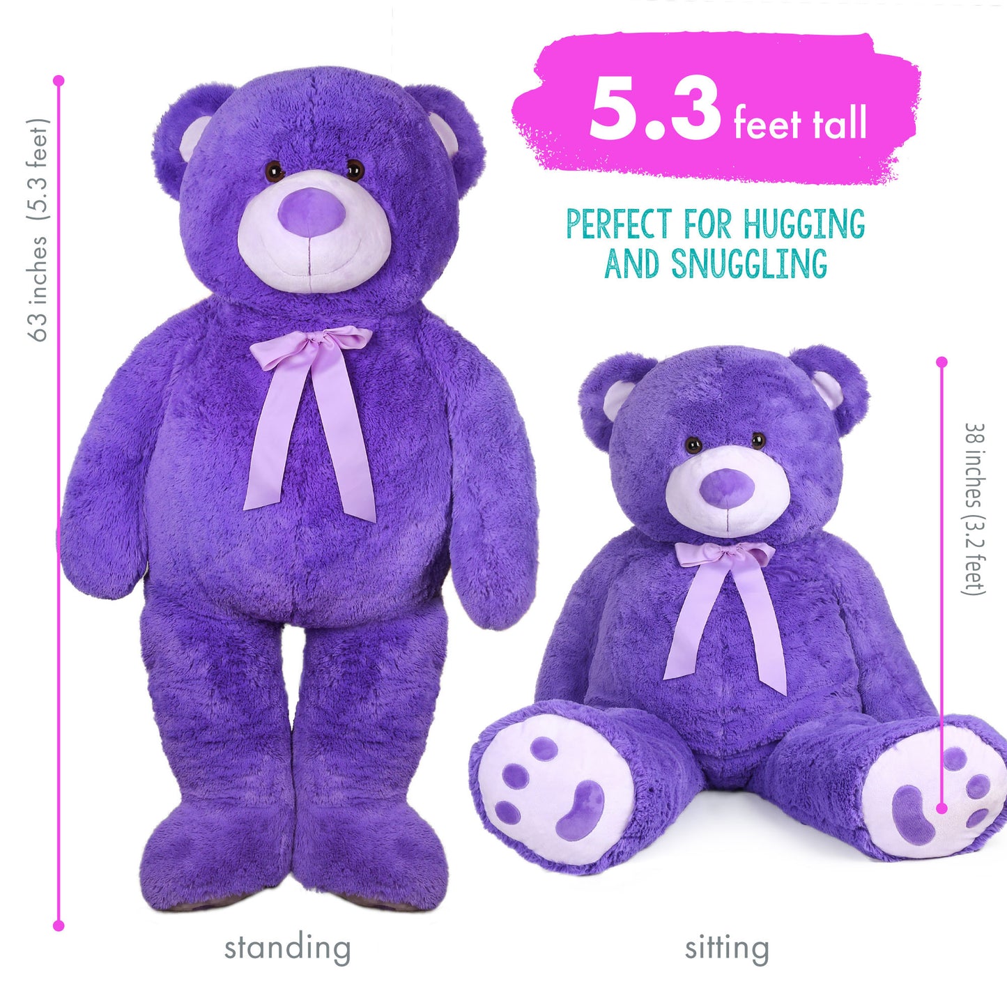 LotFancy Teddy Bear Plush Toys Stuffed Animals