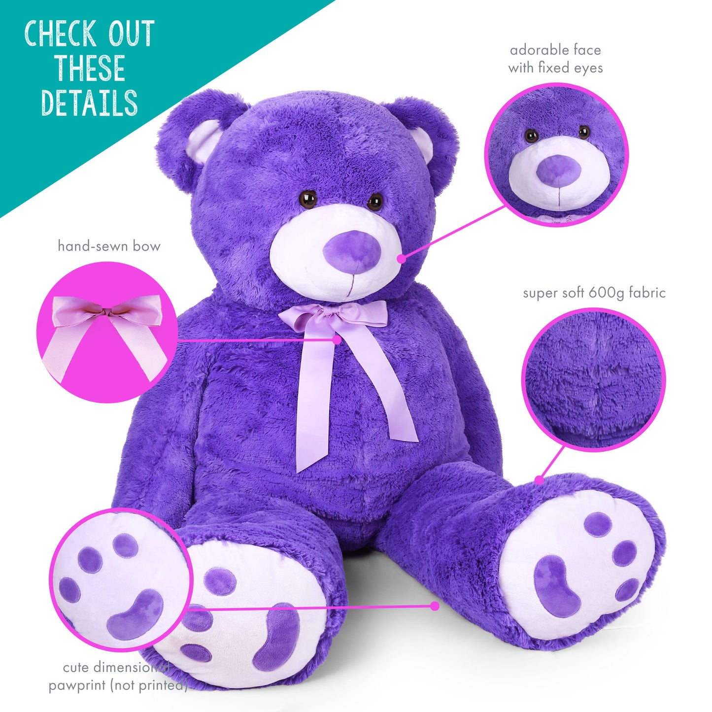 LotFancy Teddy Bear Plush Toys Stuffed Animals