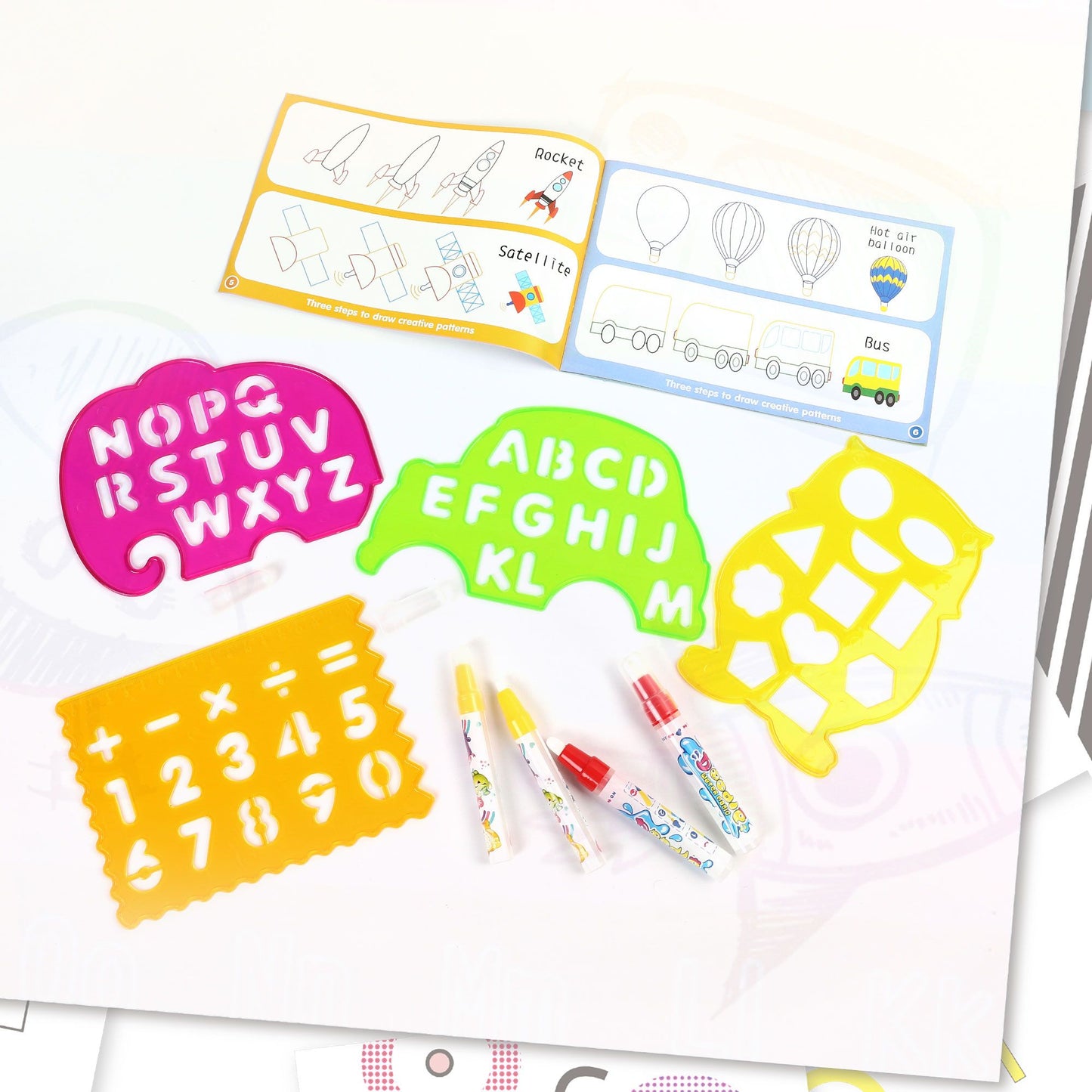 LotFancy Aqua Magic Drawing Mat, Extra Large Water Drawing Mat, Kids Painting Writing Doodle Board Toy, No Mess Educational Toys Gift for Girls Toddlers Age 5 6 7 8 9 Year-Old