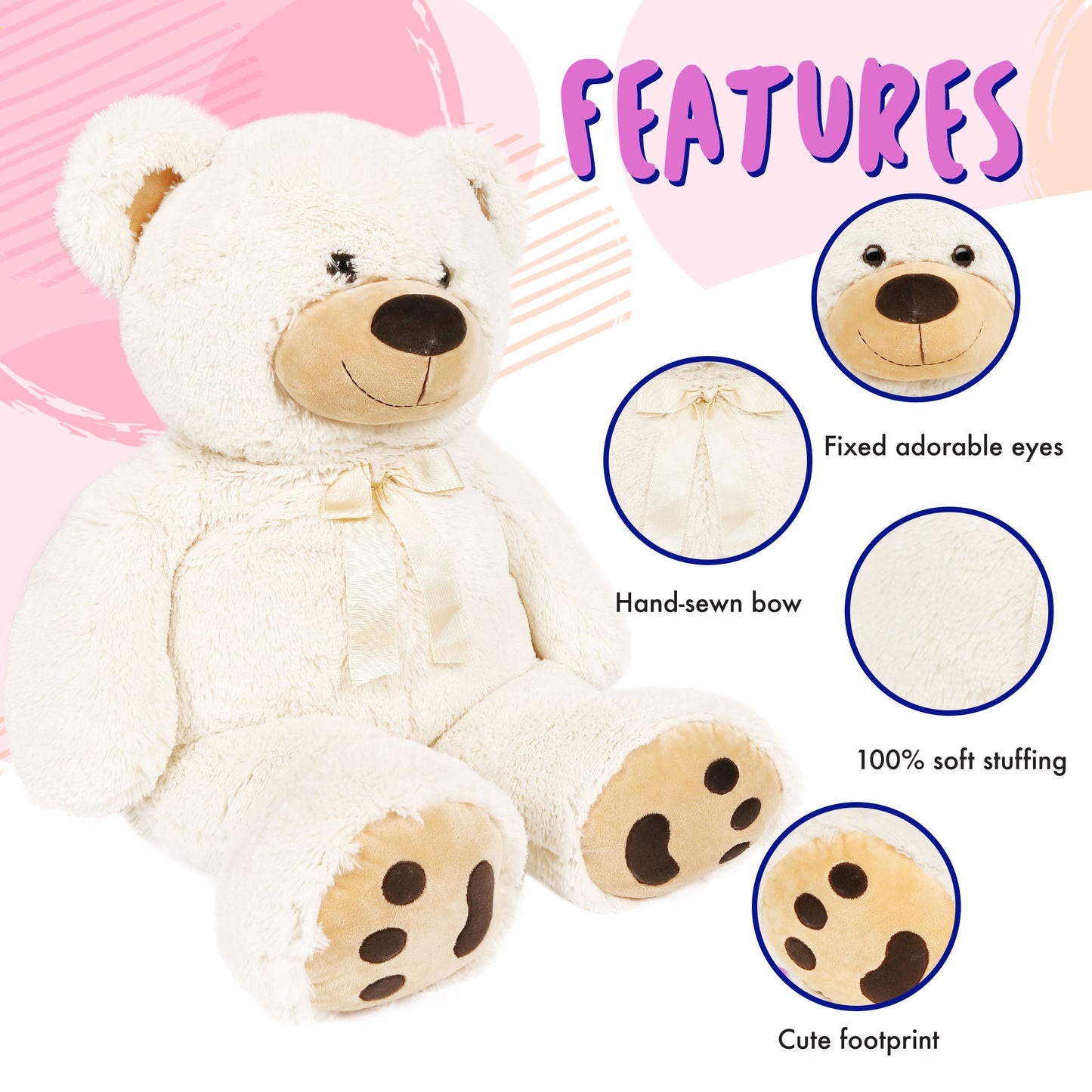 LotFancy Teddy Bear Plush Toys Stuffed Animals