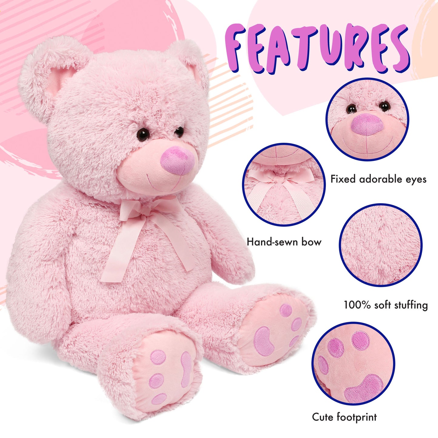 LotFancy Teddy Bear Plush Toys Stuffed Animals