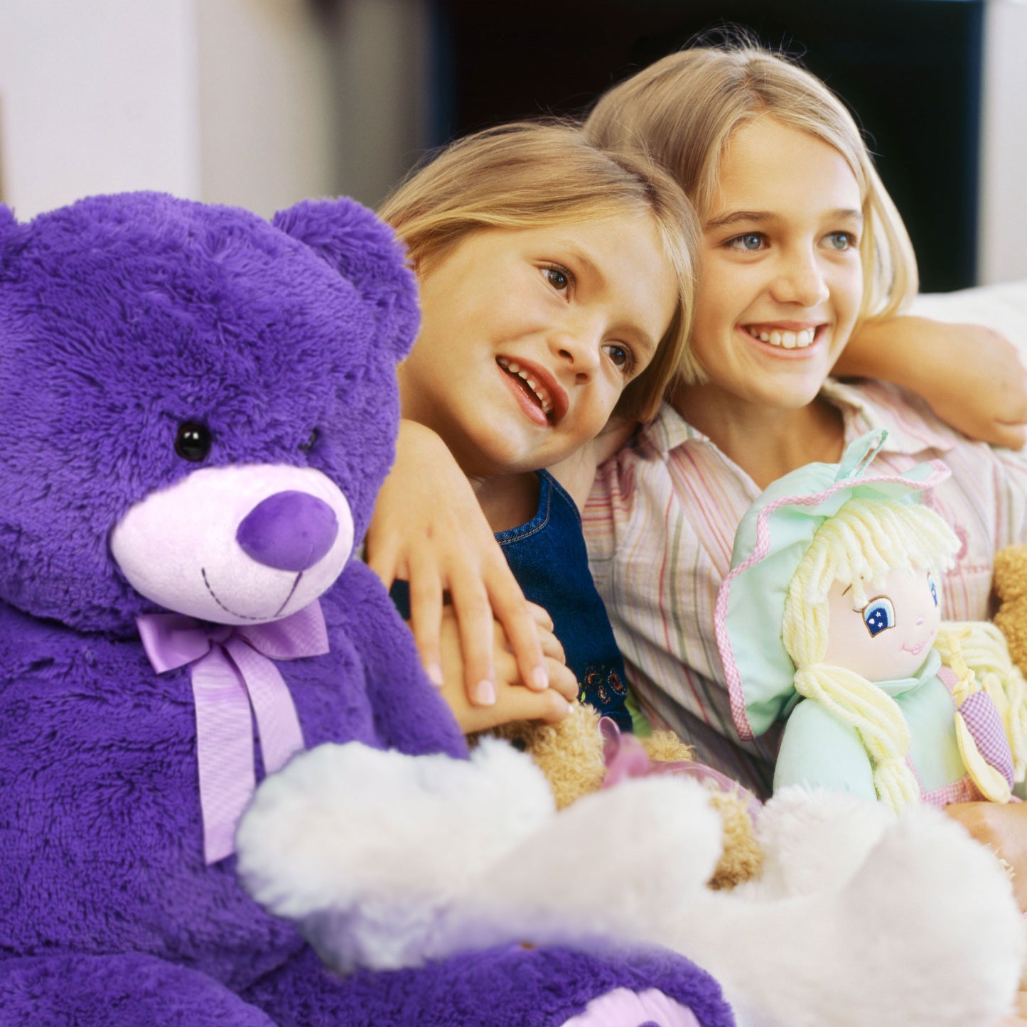 LotFancy Giant Teddy Bear Stuffed Animal, Gift for Girls Girlfriend Wife, Purple, 39"