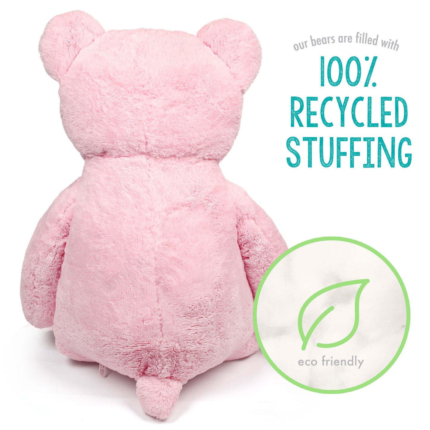 LotFancy 63" Giant Teddy Bear Stuffed Animal, Gift for Girls Girlfriend Wife, Pink