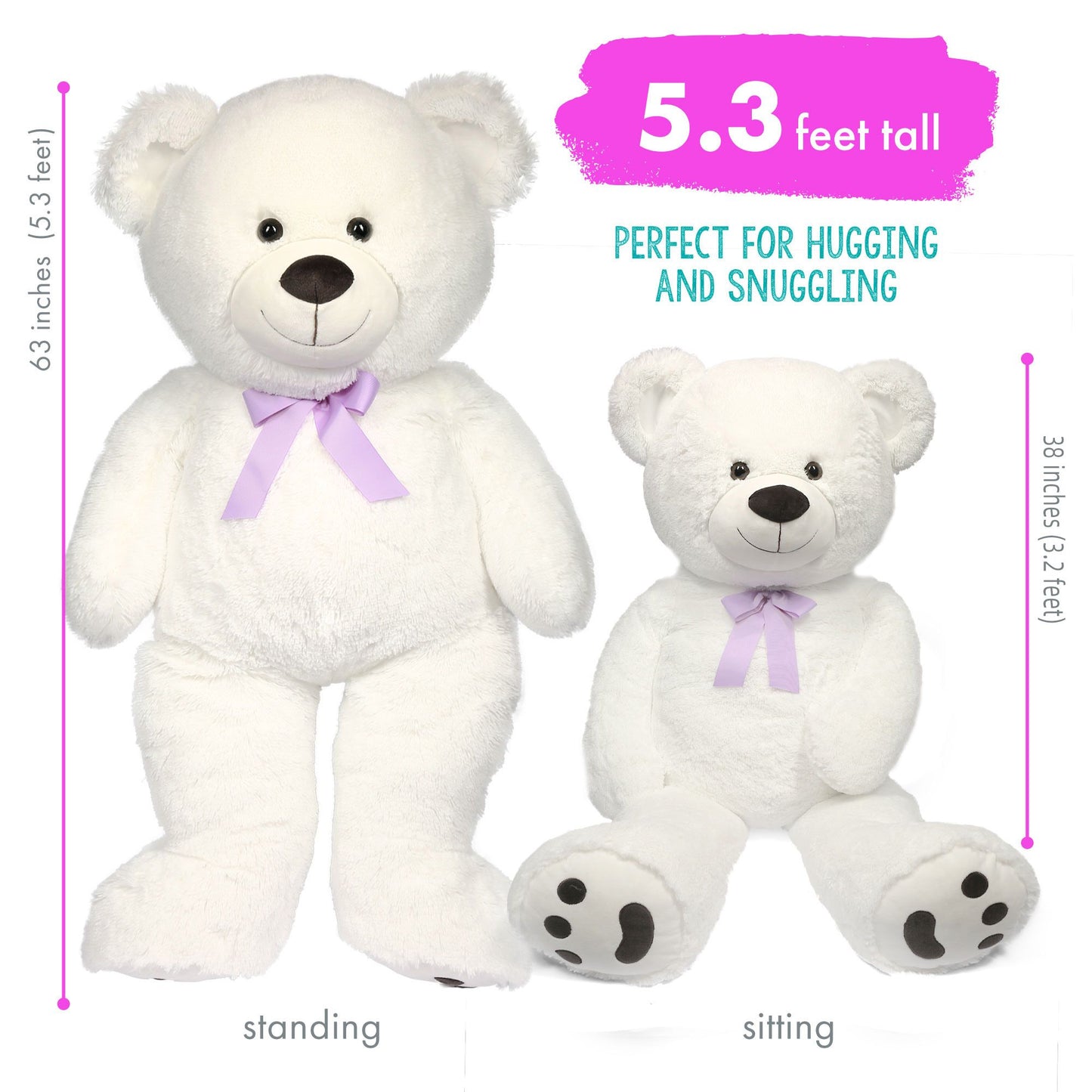 LotFancy Teddy Bear Plush Toys Stuffed Animals