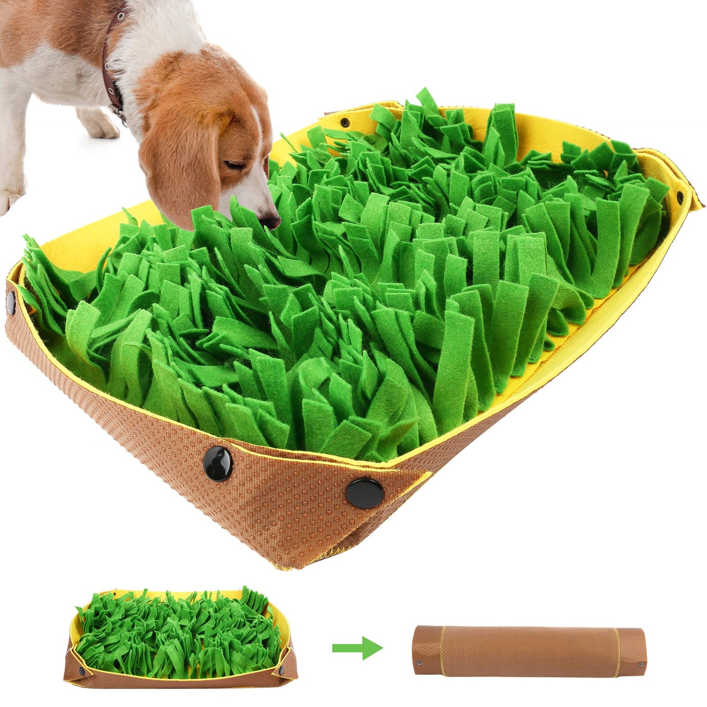 Prime Pets Snuffle Mat for Dogs, Dog Nosework Feeding Mat, Washable