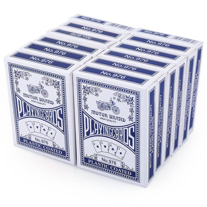 LotFancy 12 Decks Playing Cards, Poker Size Standard Index, Blue