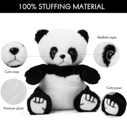 LotFancy 8 in Panda Stuffed Animal Plush Toy WMT