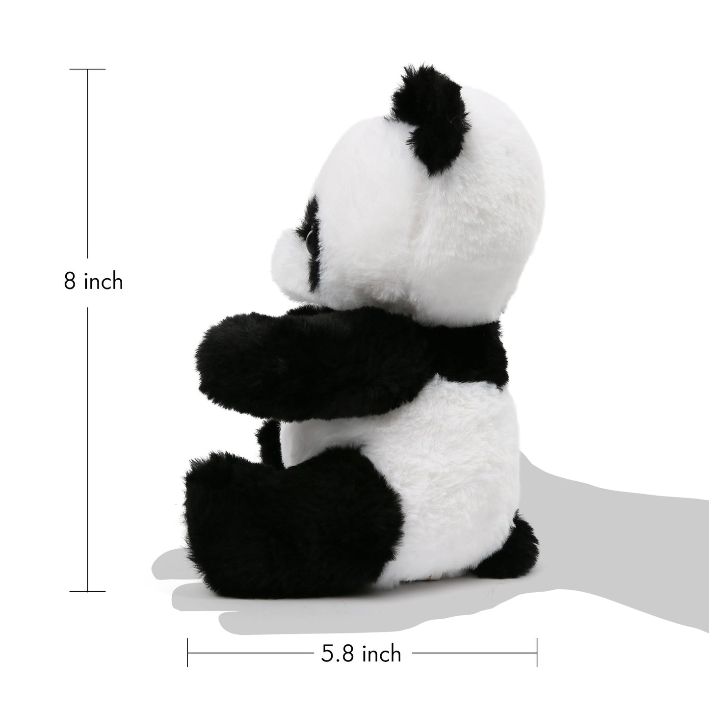 LotFancy Panda Stuffed Animal, Soft Cuddly Baby Panda Bear Plush Toy, Cute Plushies for Kids, White and Black, Easter Decorations PMT