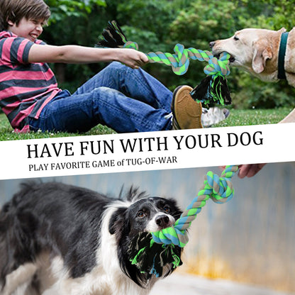 Prime Pets Dog Rope Toy for Aggressive Chewers, Dog Chew Toys for Large and Medium Dogs,Puppy