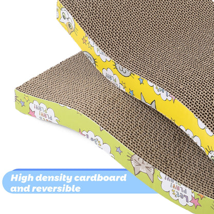 Prime Pets 9 in Cardboard Reversible Cat Scratchers with Catnip