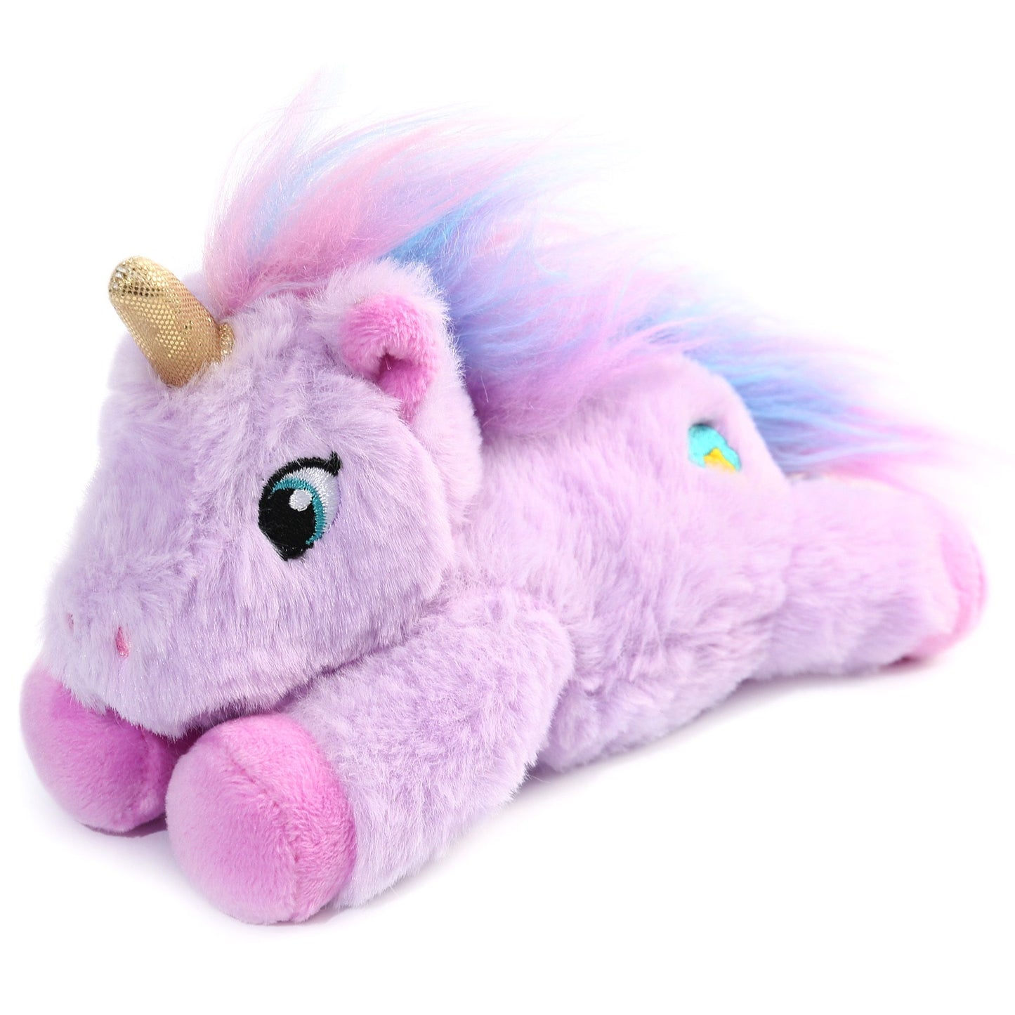 BenBen Unicorn Stuffed Animal 7", Set of 2, Purple and White, Small Unicorn Plush Toy Gifts for Baby Girls Boys