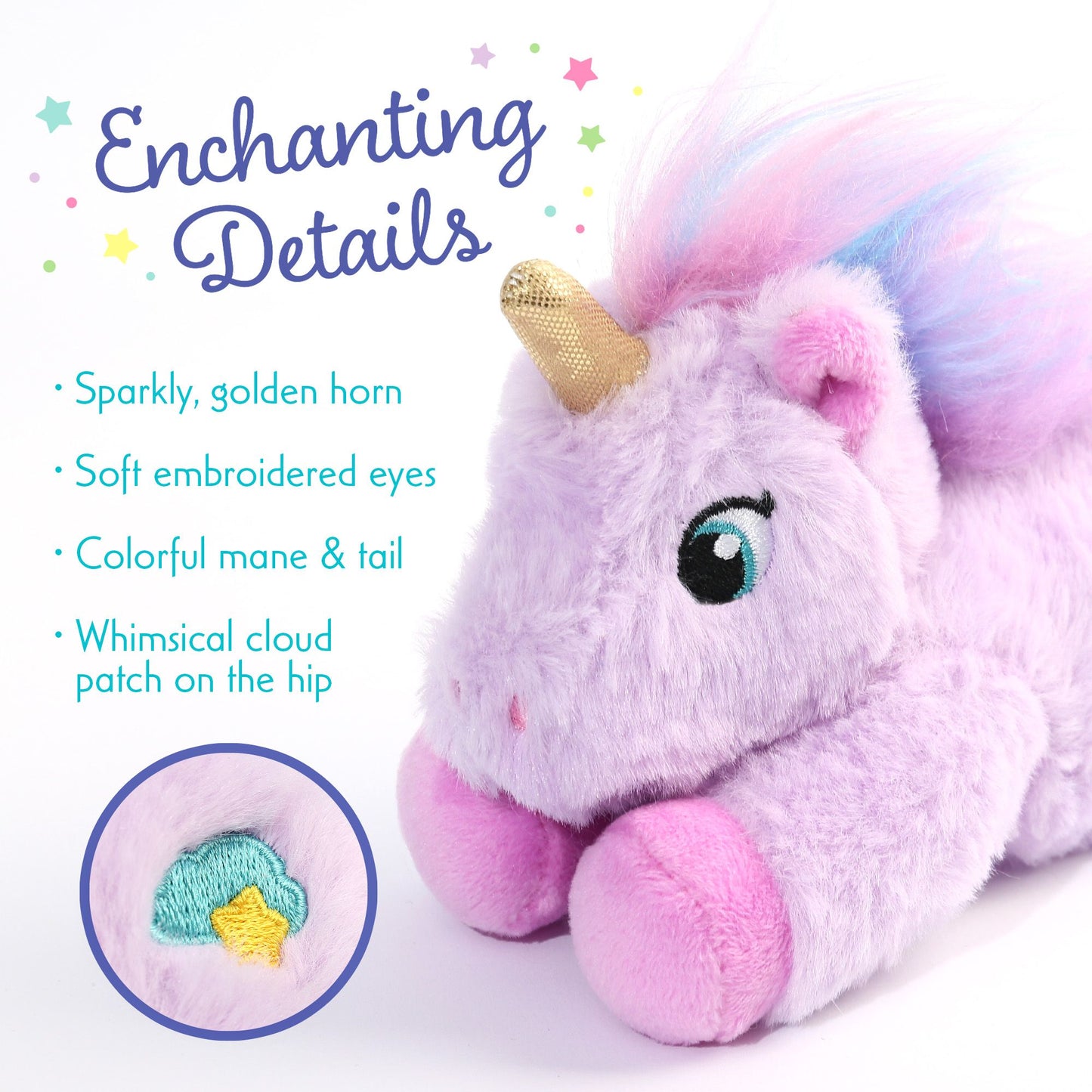 BenBen Unicorn Stuffed Animal, Soft Cute Unicorn Toy Gifts for Baby Girls Kids