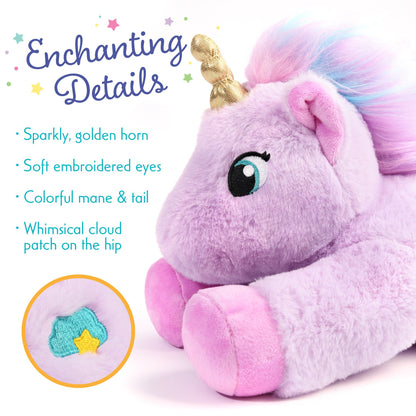 BenBen Unicorn Stuffed Animal, Soft Cute Unicorn Toy Gifts for Baby Girls Kids