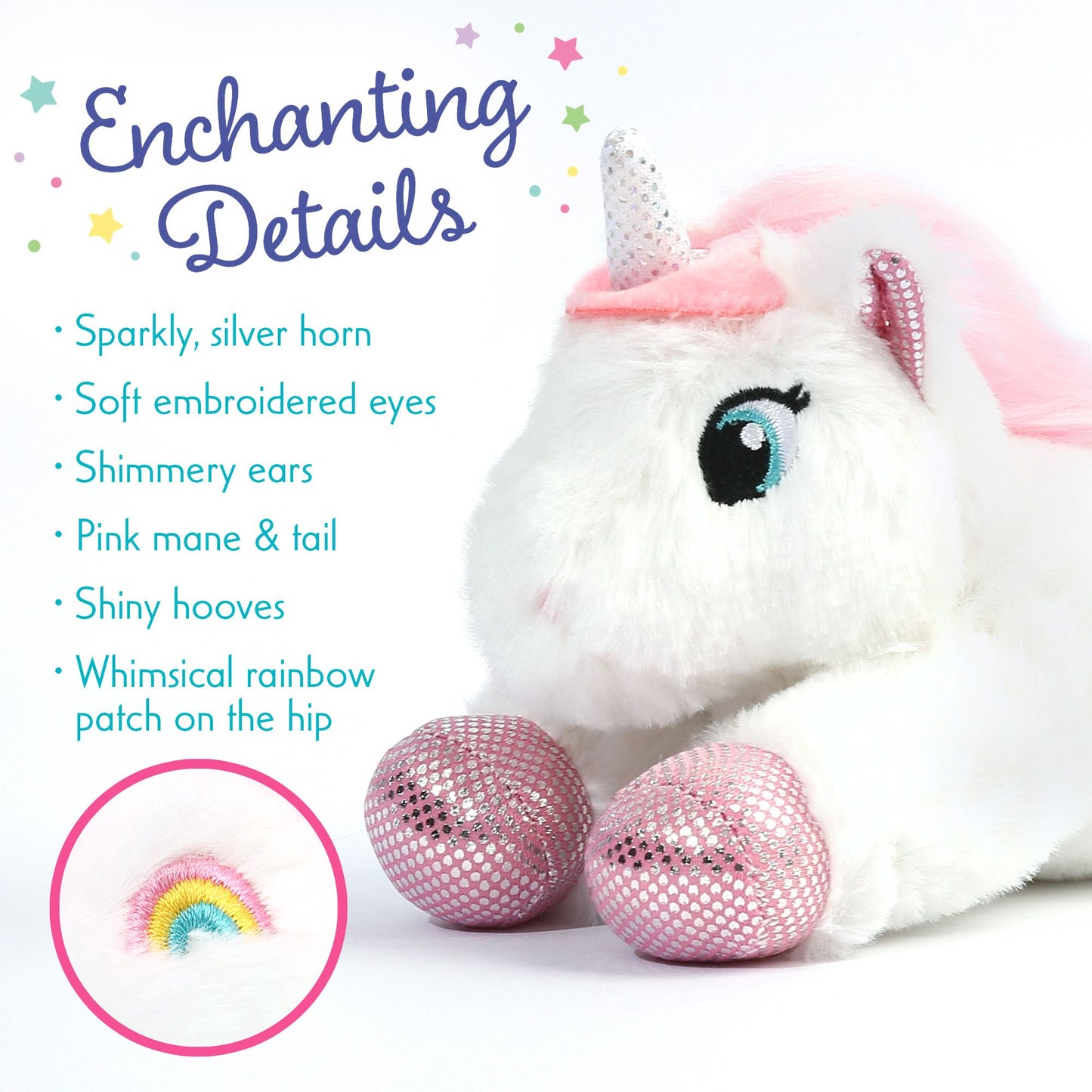 BenBen Unicorn Stuffed Animal, Soft Cute Unicorn Toy Gifts for Baby Girls Kids