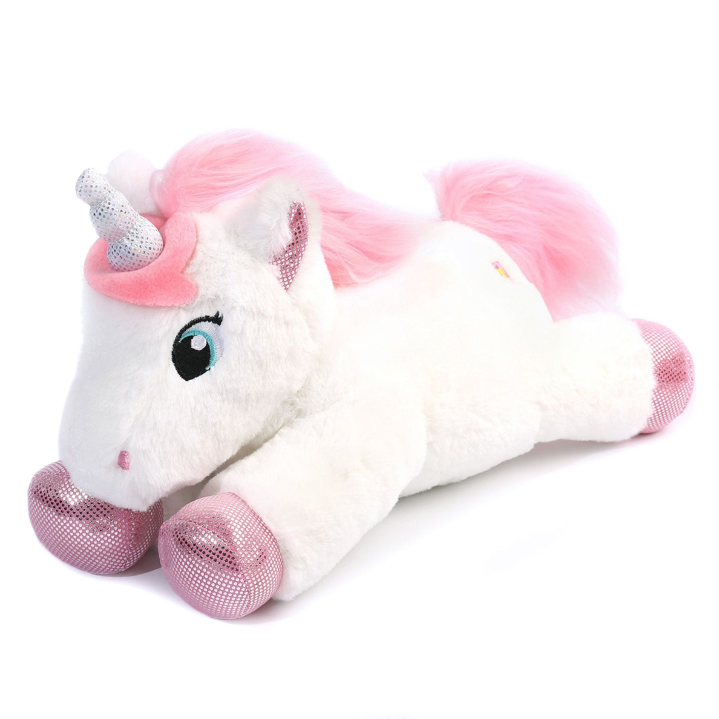 LotFancy 2 Pcs 12" Unicorn Stuffed Animal Plush Toys Gifts for Kids, Girls, Purple and White