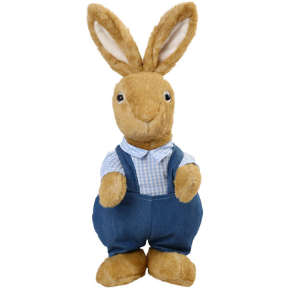LotFancy Bunny Stuffed Animal, 12" Peter Rabbit Plush Toy for Home Decor, Gift for Kids, Boys