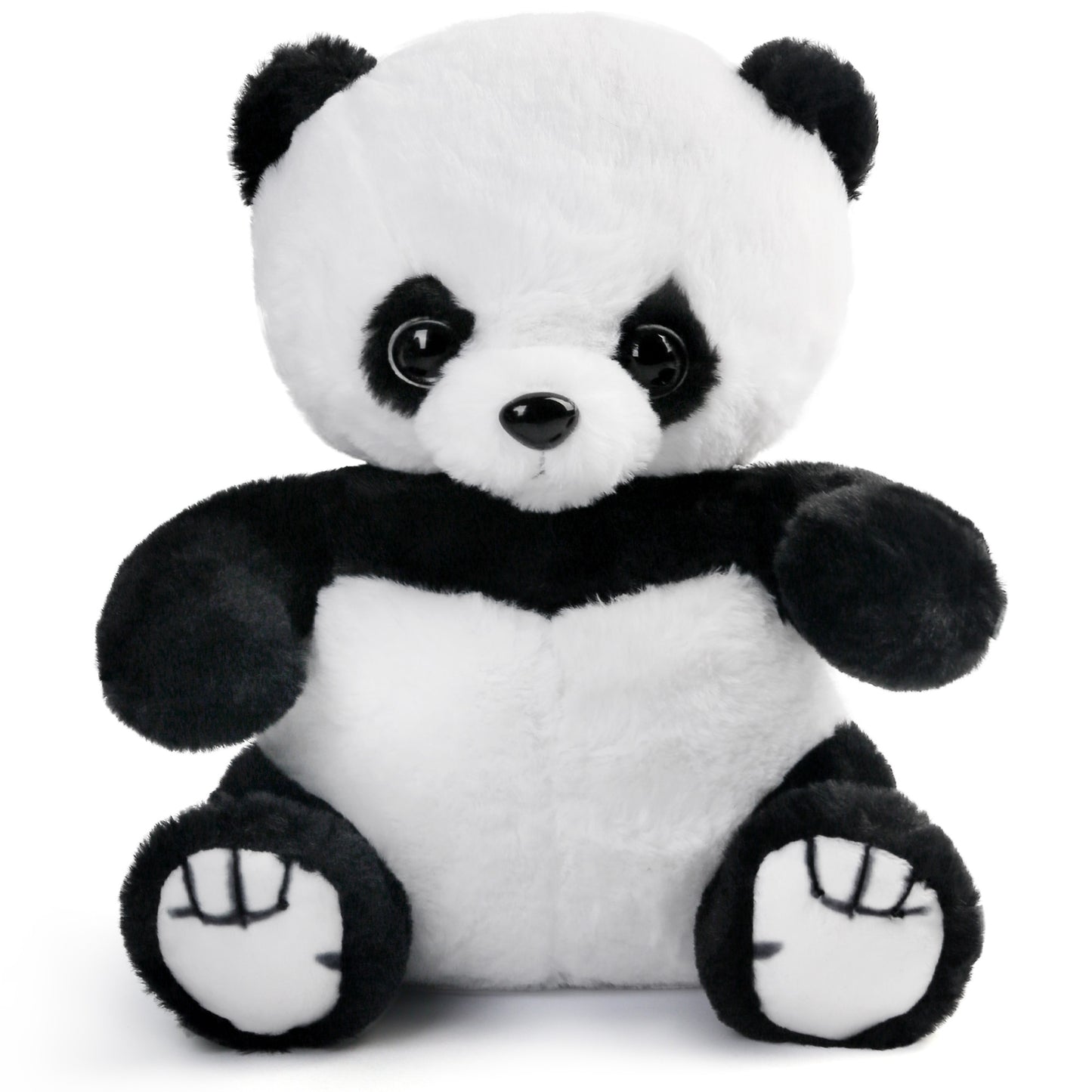 LotFancy Panda Stuffed Animal, Soft Cuddly Baby Panda Bear Plush Toy, Cute Plushies for Kids, White and Black, Easter Decorations PMT