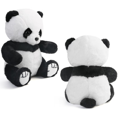 LotFancy Panda Stuffed Animal, Soft Cuddly Baby Panda Bear Plush Toy, Cute Plushies for Kids, White and Black, Easter Decorations PMT