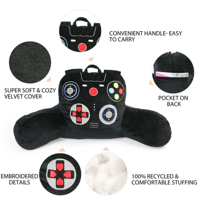 BenBen Reading Pillow for Teens, Kids, Adults, Video Game Controller, Backrest Pillow with Arms WMT