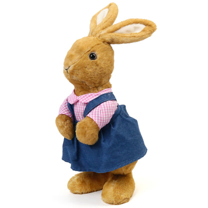 BenBen Bunny Stuffed Animal 12", Brown Rabbit Plush for Home Decor, Easter Rabbit Stuffed Animal for Kids