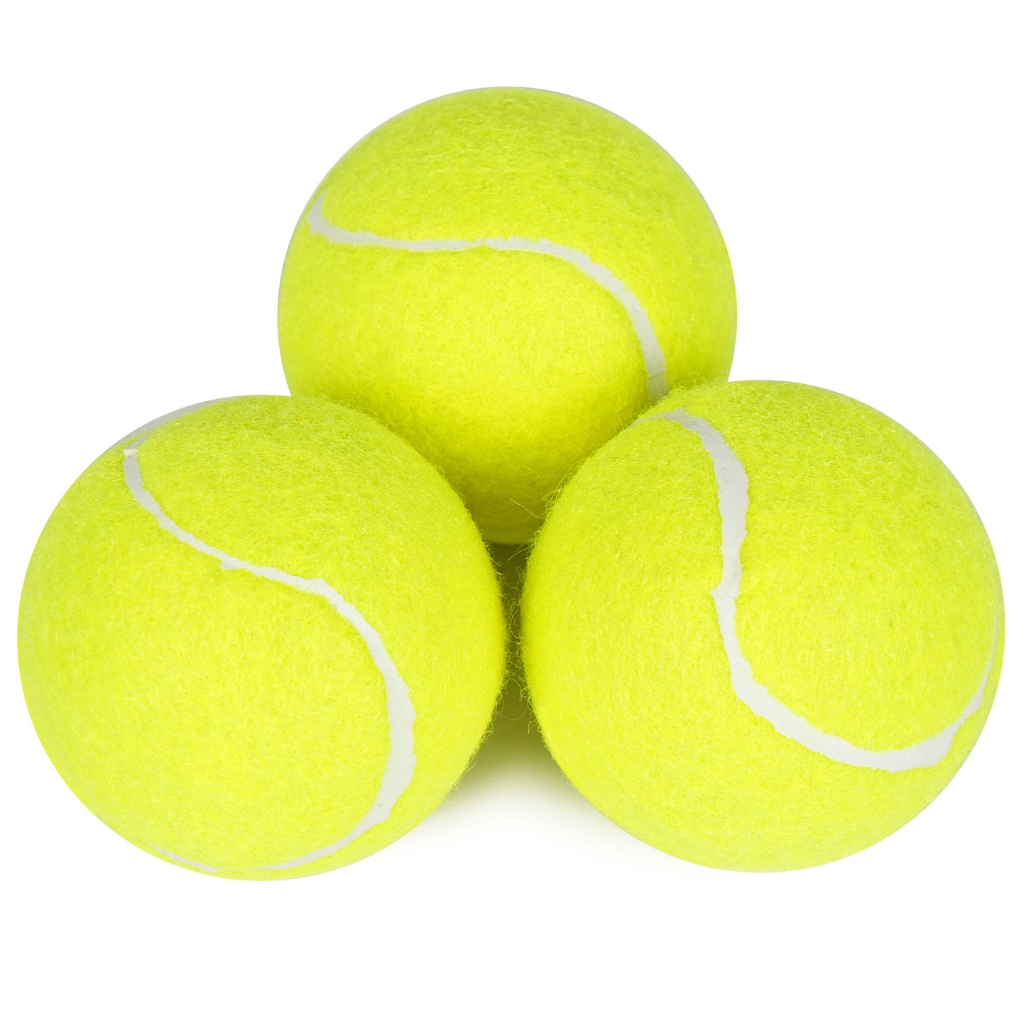 Prime Pets Tennis Balls for Dogs, 3 Pack, 2.5'' Dog Balls for Large Medium Dogs, Puppy Chew Toys