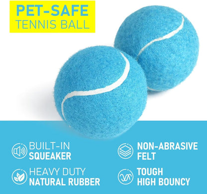 PrimePets Tennis Balls for Dogs, Interactive Fetch Dog Toy Balls for Indoor Outdoor Play Fetch Dog Balls for Medium, Large Dogs PMT