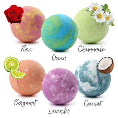 LotFancy Bath Bombs for Women, Natural Bath Bombs, Shea Butter, Rich in Essential Oil. Fizzy SPA Bath Bombs Gifts Set for Her/Him, Wife, Girlfriend, Mother’s Day, Birthday, Christmas Gift
