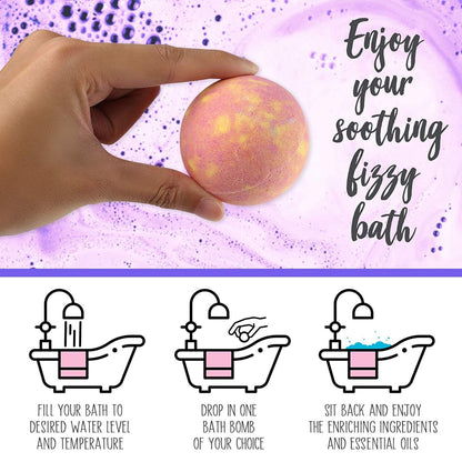 LotFancy Bath Bombs for Women, Natural Bath Bombs, Shea Butter, Rich in Essential Oil. Fizzy SPA Bath Bombs Gifts Set for Her/Him, Wife, Girlfriend, Mother’s Day, Birthday, Christmas Gift