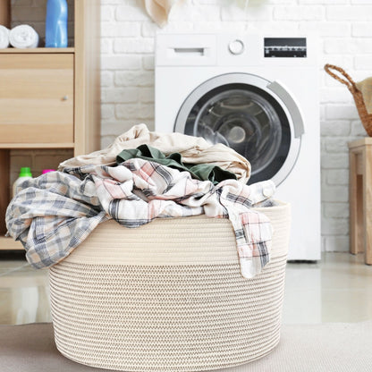 LotFancy Coiled Rope Storage Basket with Handles