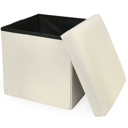 LotFancy Storage Ottoman Cube Bench