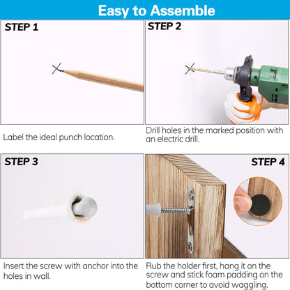 LotFancy Key Holder, Mail Organizer Wall Mount, Wooden Mail Sorter for Entryway, Hallway