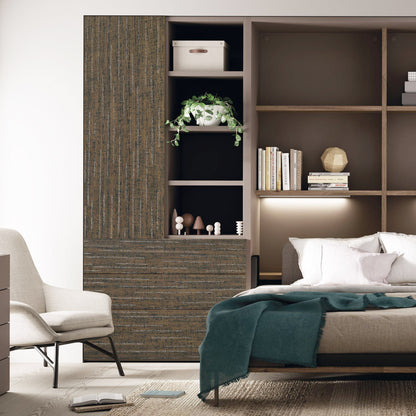 LotFancy Peel and Stick Wallpaper, Mocha Brown, Removable Contact Paper, Self Adhesive Wall Paper