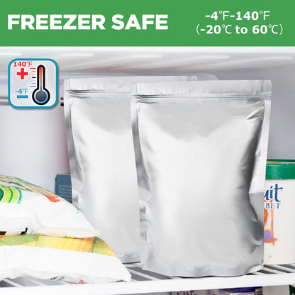 LotFancy Mylar Bags for Food Storage,  Resealable Foil Ziplock Bags