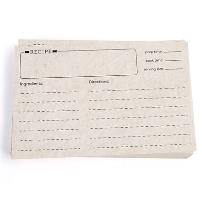LotFancy 60 Count Recipe Cards, 4x6 Inch, Double Sided, Blank Recipe Cardstock