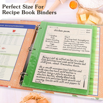 LotFancy 60 Count Recipe Cards, 4x6 Inch, Double Sided, Blank Recipe Cardstock