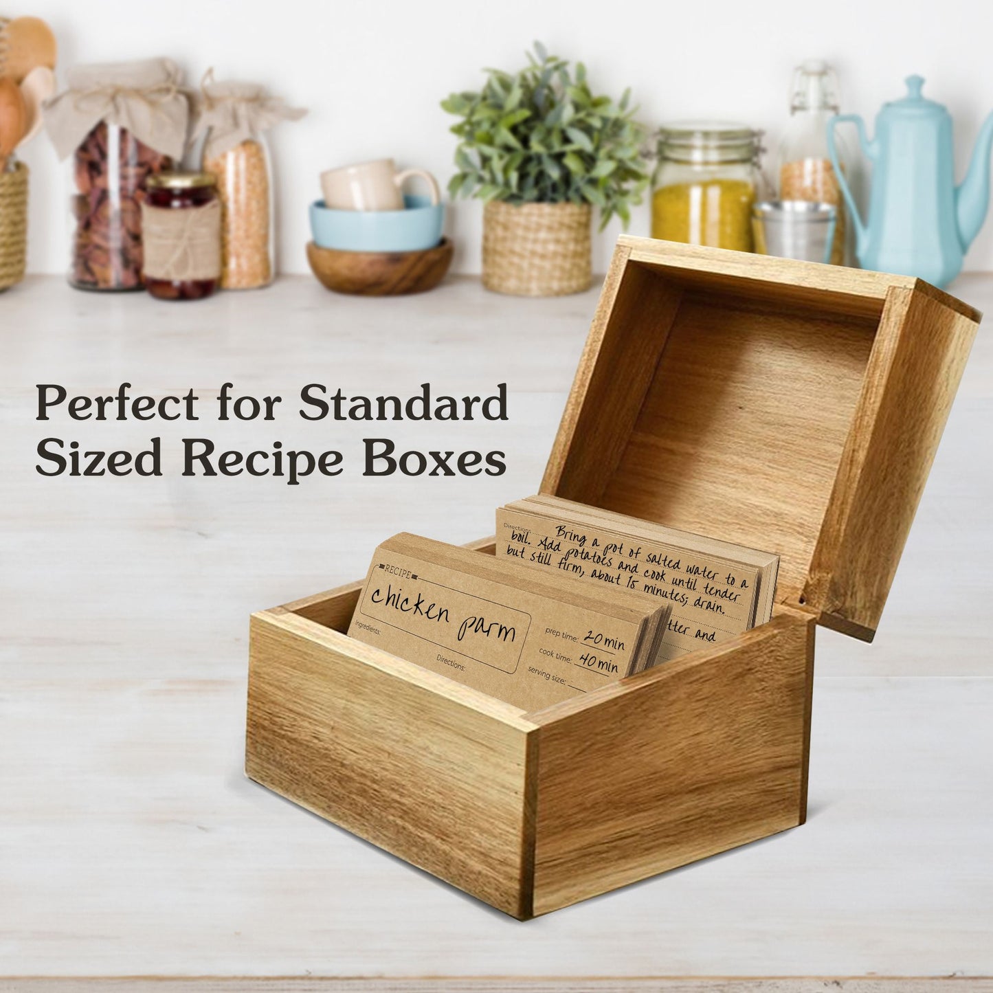 LotFancy 60 Count Recipe Cards, 4x6 in, Double Sided, Blank Recipe Cardstock,Brown