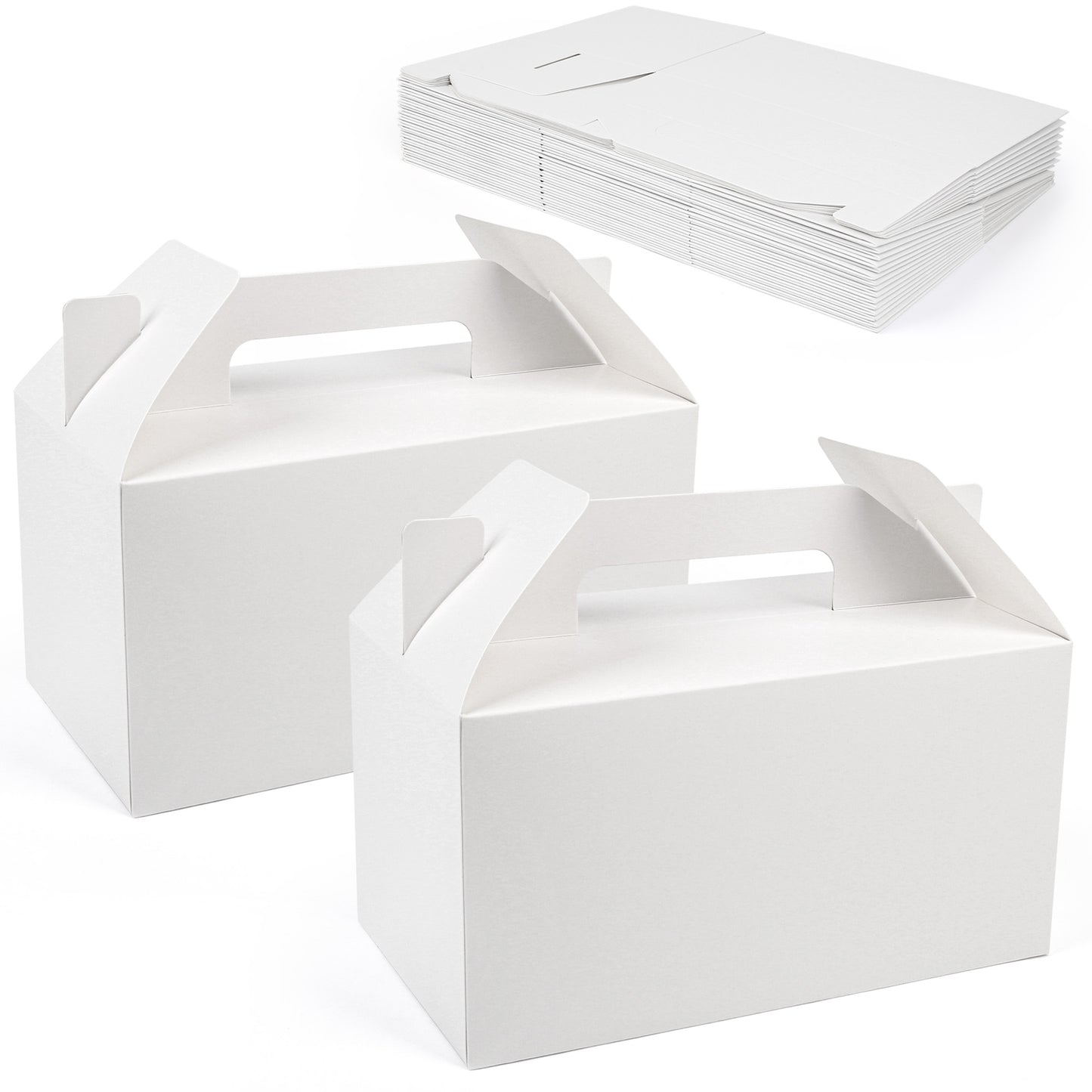 LotFancy Has Handles Adult Greeting Cards, 9.5 x 5 x 5 in, paper, White, 25 Pack