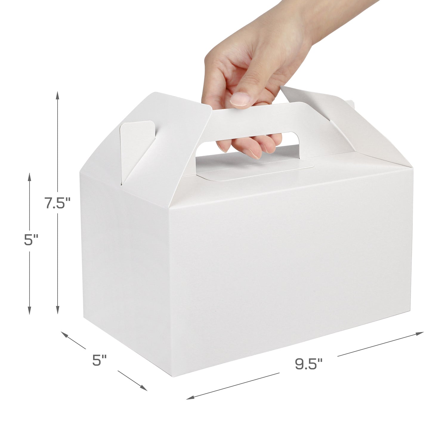 LotFancy Has Handles Adult Greeting Cards, 9.5 x 5 x 5 in, paper, White, 25 Pack