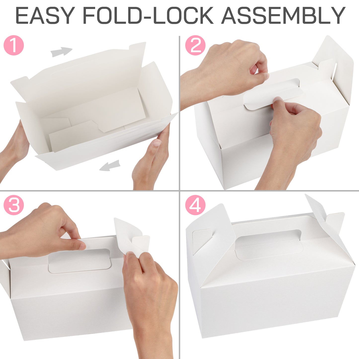 LotFancy Has Handles Adult Greeting Cards, 9.5 x 5 x 5 in, paper, White, 25 Pack