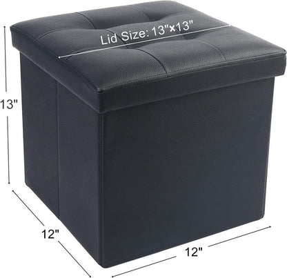 LotFancy Storage Ottoman Cube Bench