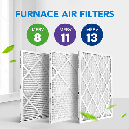 LotFancy 16x25x1 Air Filters, MERV 11 Pleated HVAC AC Furnace Air Filters, 6 Pack