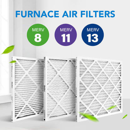 LotFancy 20x20x1 Air Filters, 4 Pack, MERV 11 Pleated HVAC AC Furnace Air Filters