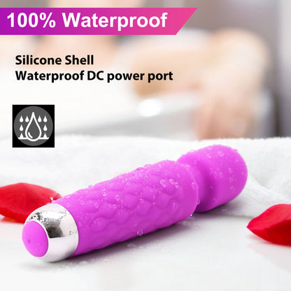LotFancy Wand Massager for Women, Rechargeable Handheld Massager for Neck Shoulder Back
