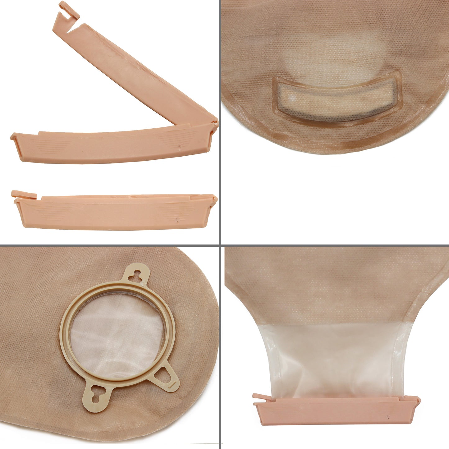 LotFancy 10 PCS Drainable Pouch - Ostomy Bags for Colostomy Ileostomy Stoma Care, Cut-to-Fit, Two-Piece System