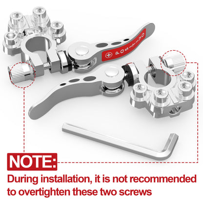 LotFancy Battery Terminal Connectors, Quick Release Disconnect Car Battery Terminal, Positive Negative for SAE/JIS Type A Posts